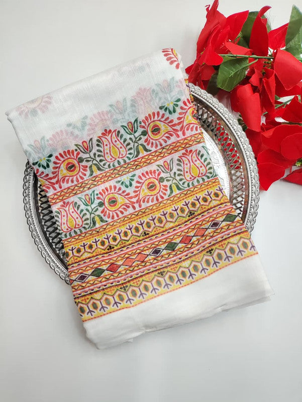 White Leaf Saree (Diwali sale) WF12