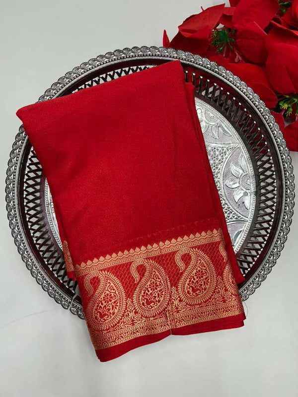 Mysore Crepe Silk Saree MY04