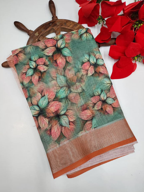 Premium Linen Saree PLS04