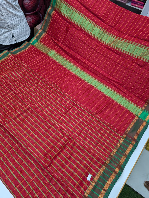Kalyani Checked Saree KD09