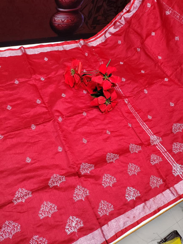 Kadhi silver Embroiding Saree EB02