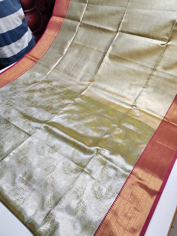 Offer Mirror Tissue Saree OT66