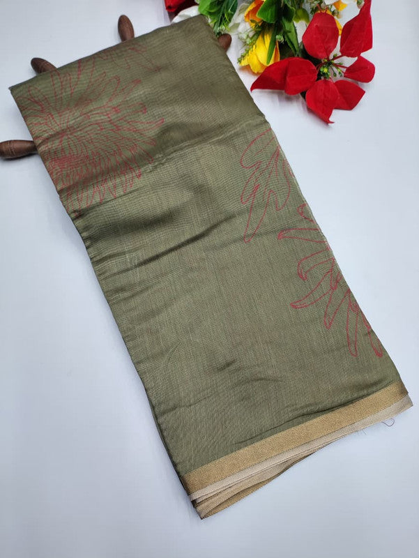 Baandhini Linen Saree MD37