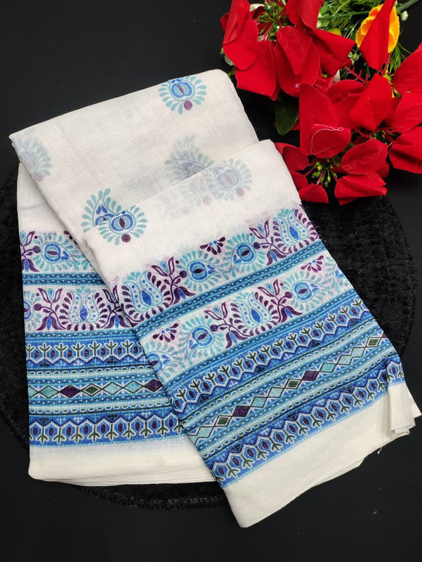 White Leaf Saree WL22