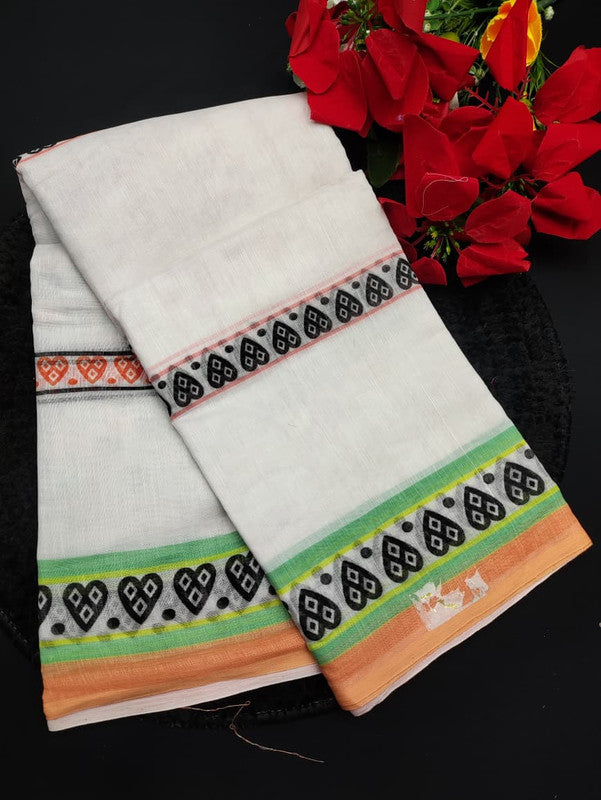 White Leaf Saree WL26