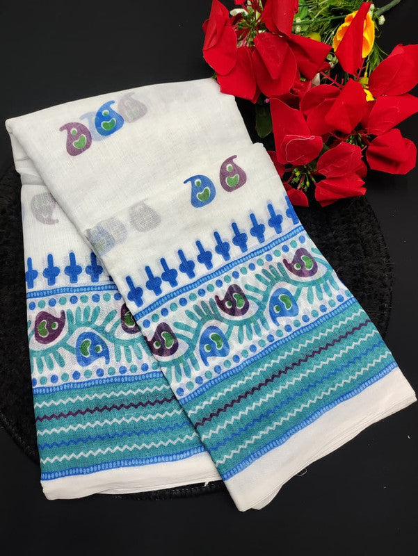 White Leaf Saree WL27