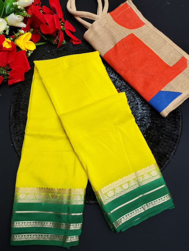 Mysore Crepe Silk + Jute Bag MS88