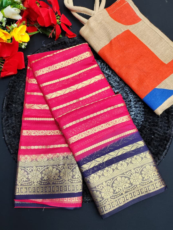 Mysore Crepe Silk + Jute Bag MS96