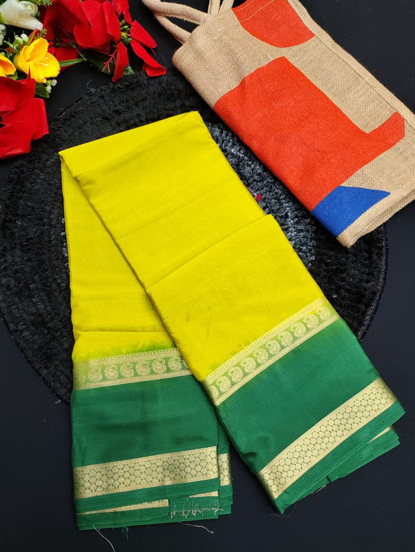 Mysore Crepe Silk + Jute Bag MS115