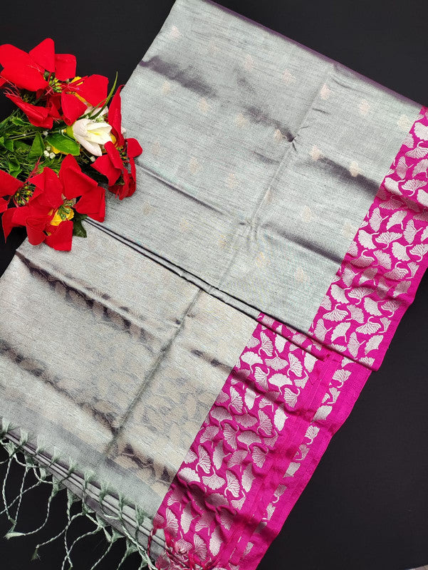 Slub Tissue Saree STS06