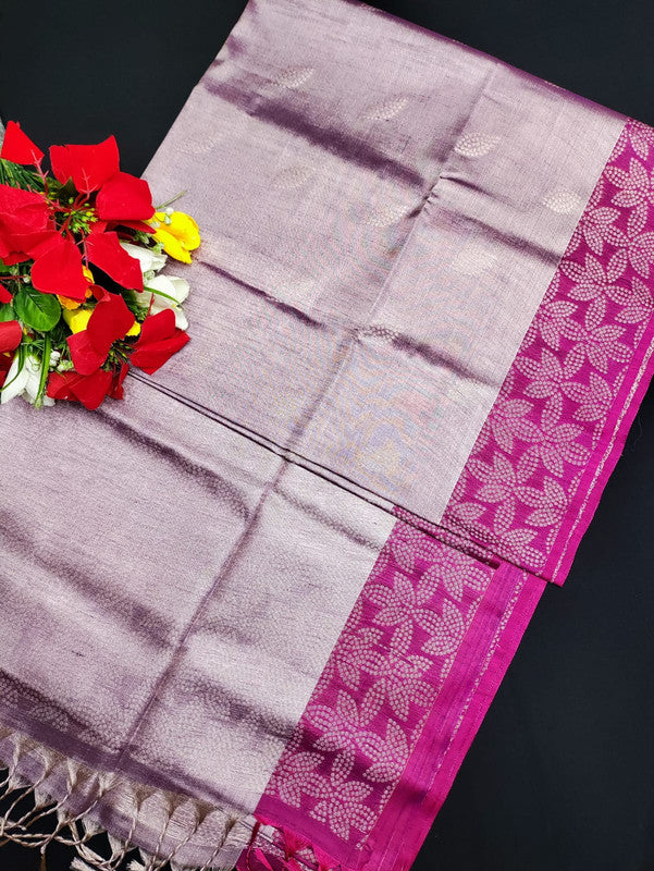 Slub Tissue Saree STS23