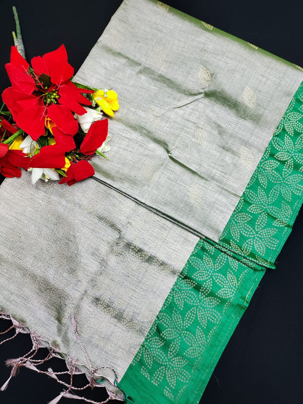 Slub Tissue Saree STS36