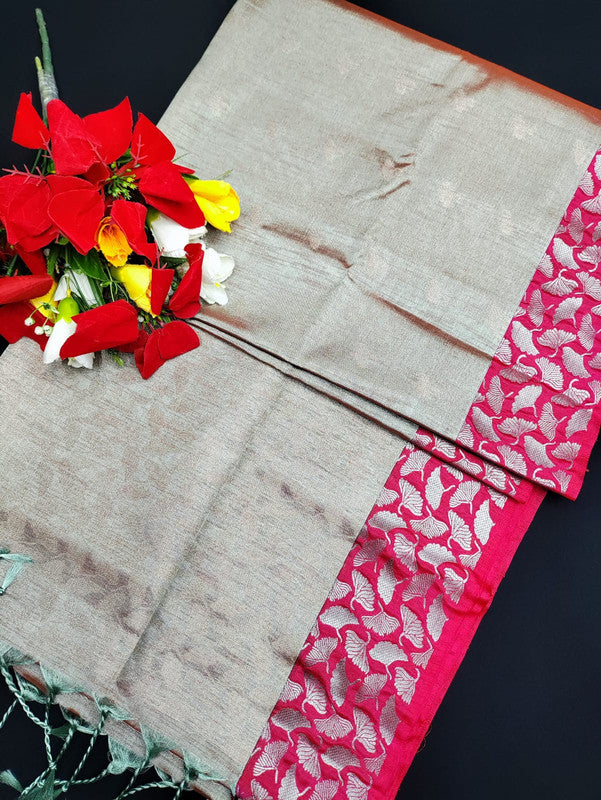 Slub Tissue Saree STS44