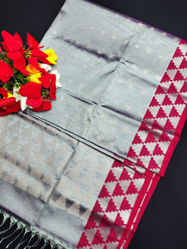 Slub Tissue Saree STS50