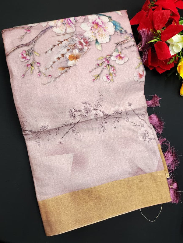 Ivory Silk Saree VY08