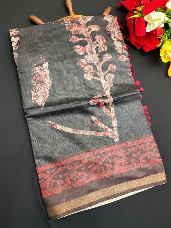 Paper Silk Saree PER07