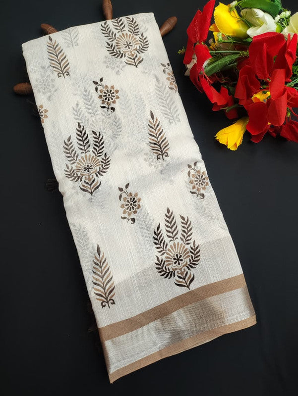 Summer Cool Printed  Saree SE07