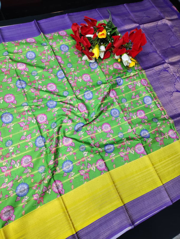 Mysore Crepe (Antique print)+Jute Bag Free MT139