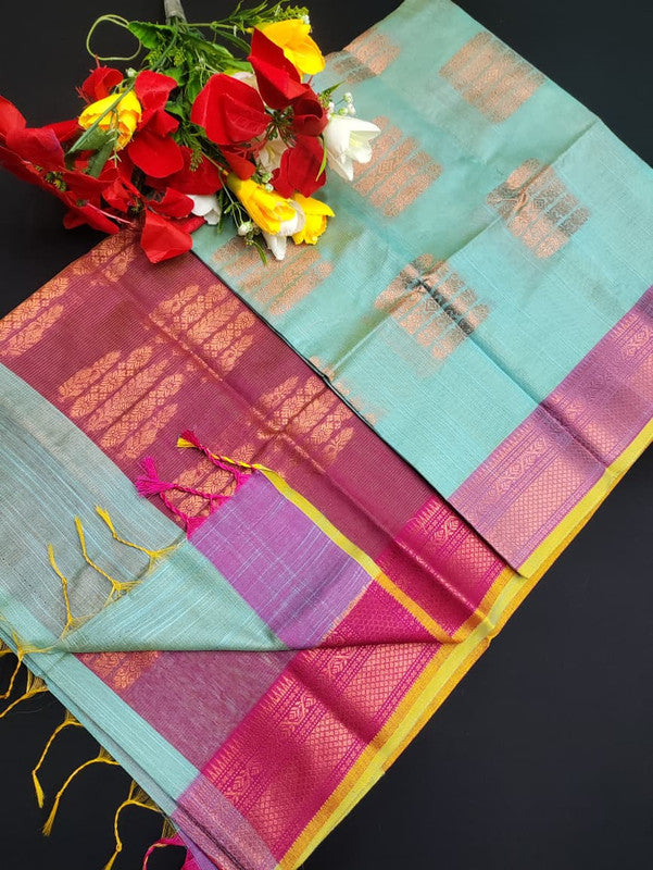 Slub Cotton Saree SLC02
