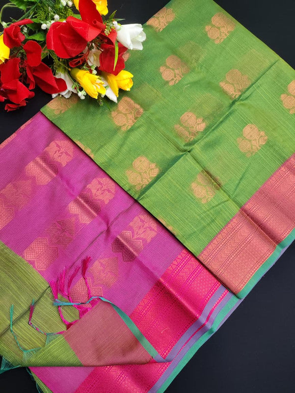 Slub Cotton Saree SLC18