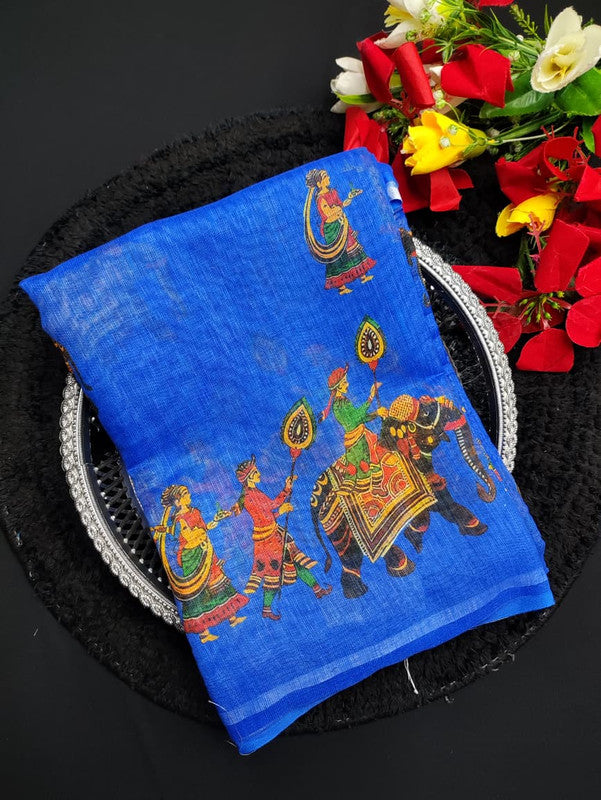 Summer Linen Cotton Saree FC02