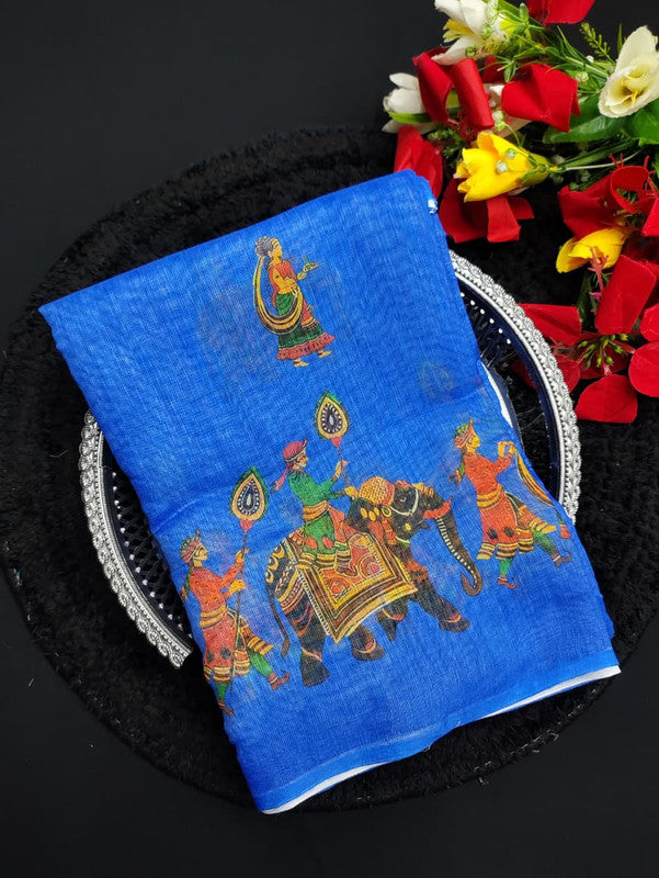 Summer Linen Cotton Saree FC06