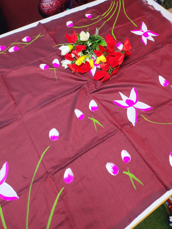 Jaipur Flower Cotton Saree JE112