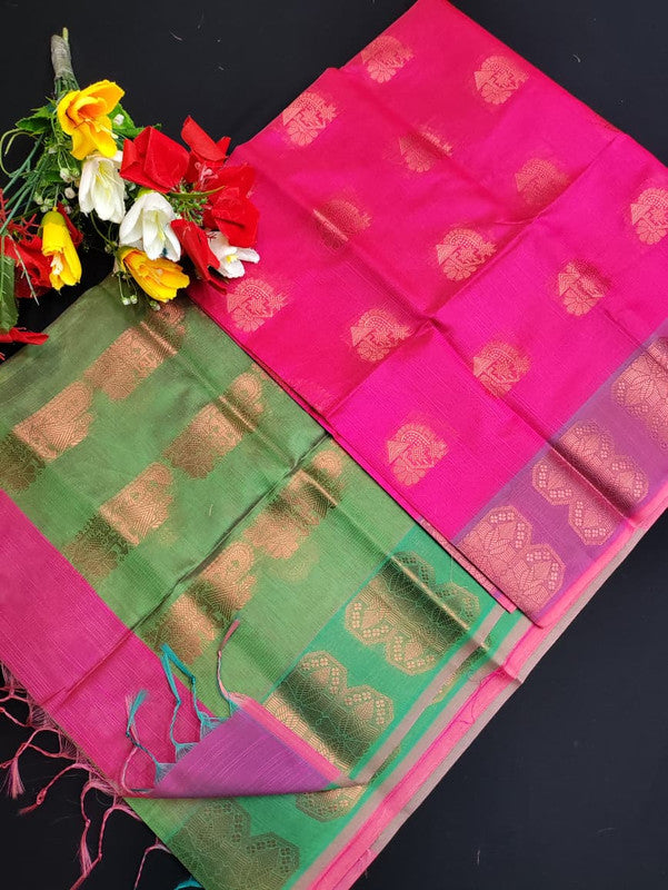 Slub Cotton Saree SLC112