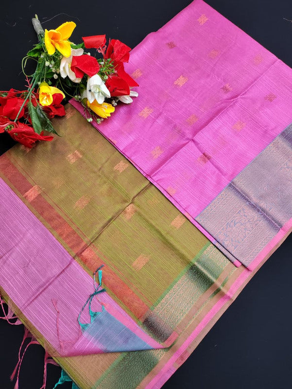 Slub Cotton Saree SLC117