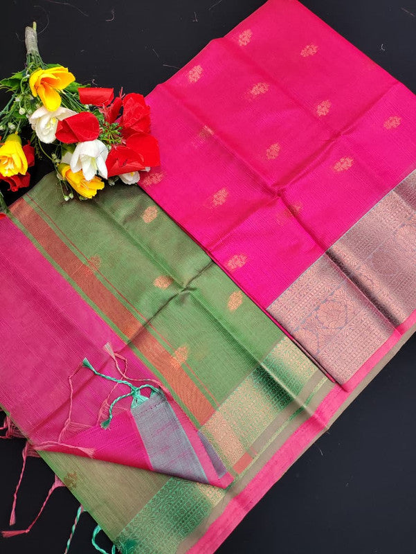 Slub Cotton Saree SLC118