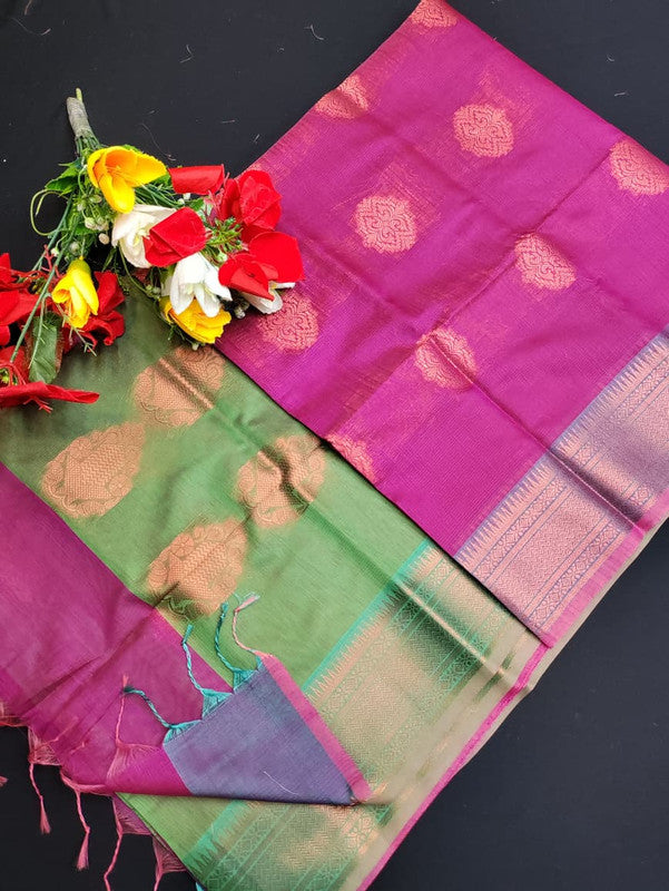 Slub Cotton Saree SLC120