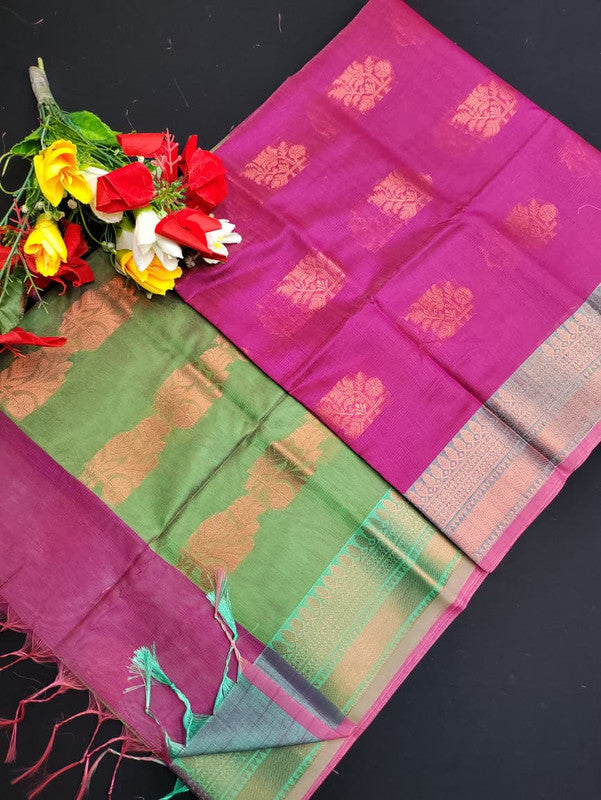 Slub Cotton Saree SLC121
