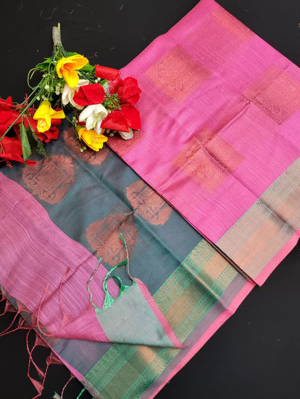 Slub Cotton Saree SLC124