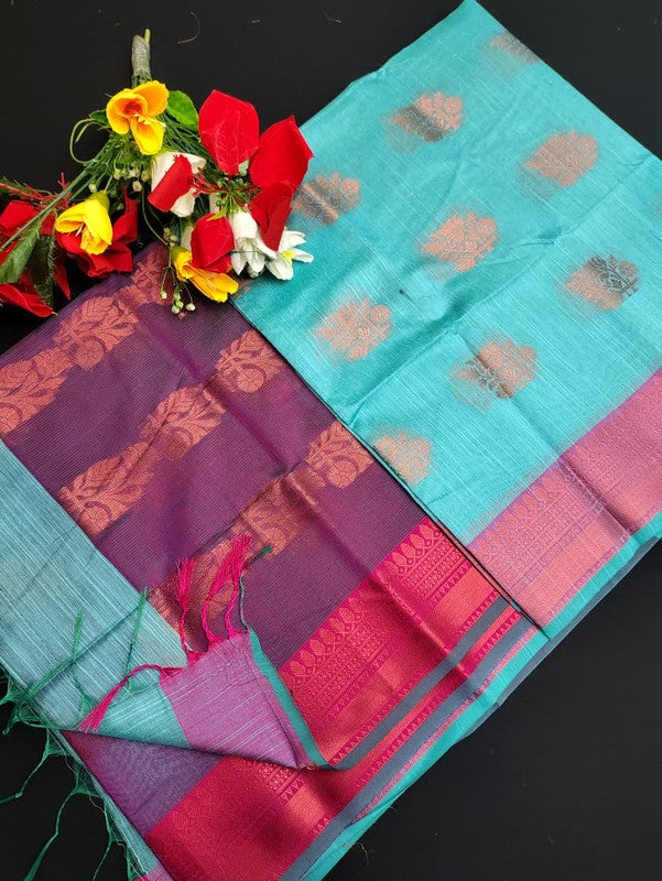 Slub Cotton Saree SLC126