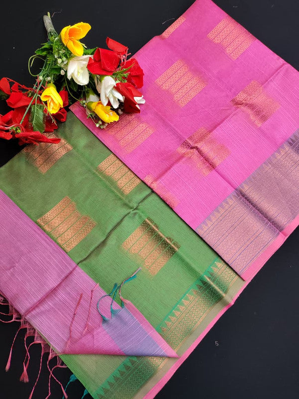 Slub Cotton Saree SLC128