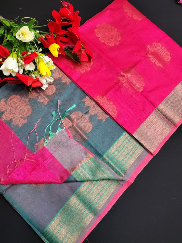 Slub Cotton Saree SLC143