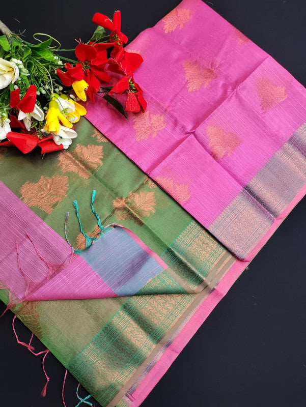 Slub Cotton Saree SLC147