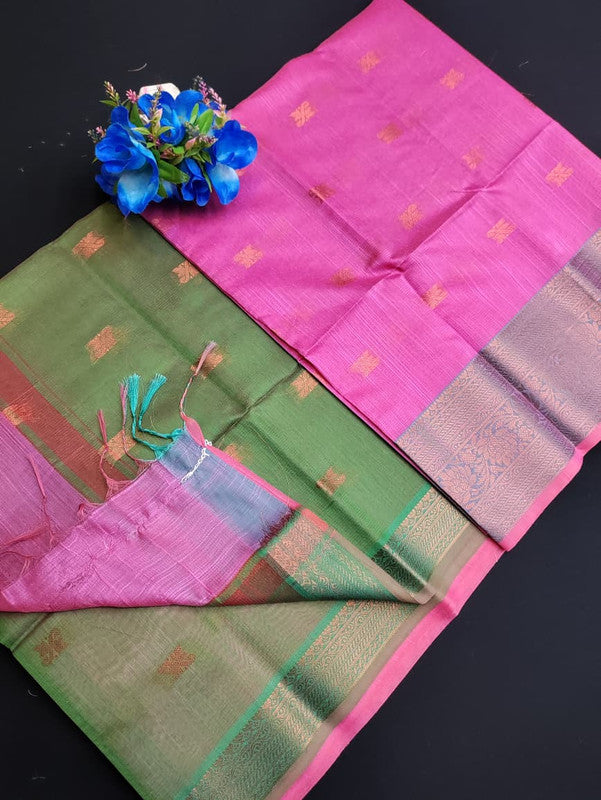 Slub Cotton Saree SLC157