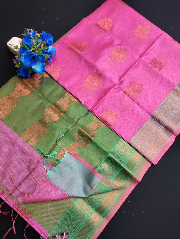 Slub Cotton Saree SLC158