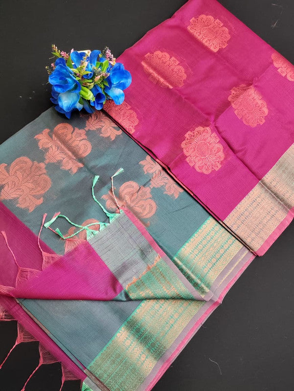 Slub Cotton Saree SLC169
