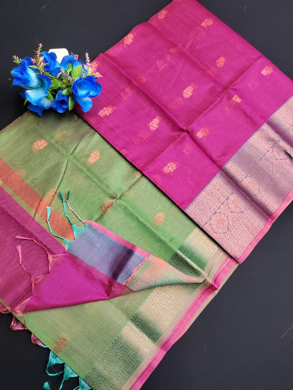 Slub Cotton Saree SLC170