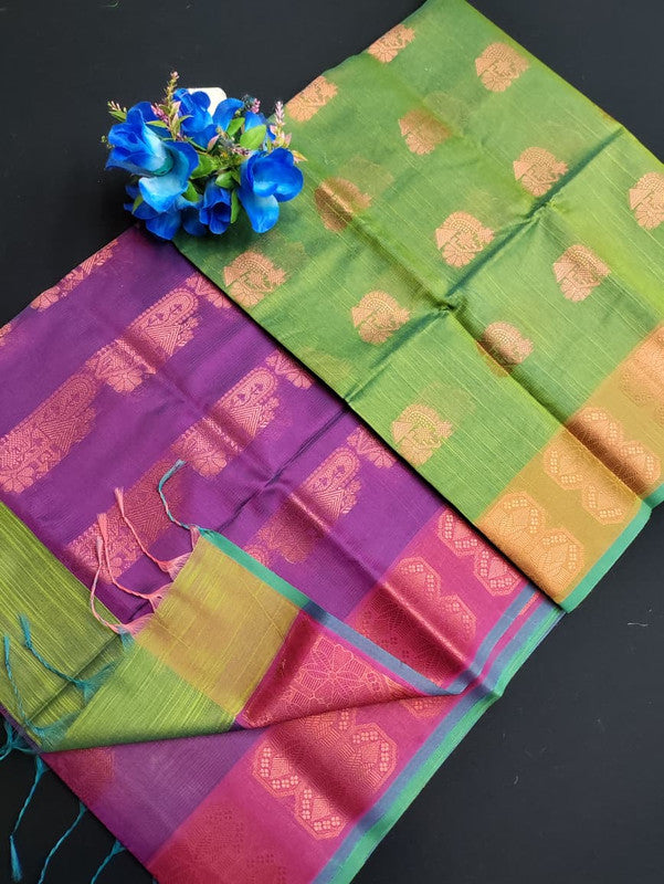 Slub Cotton Saree SLC173