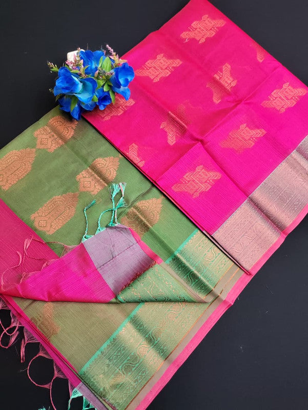 Slub Cotton Saree SLC183