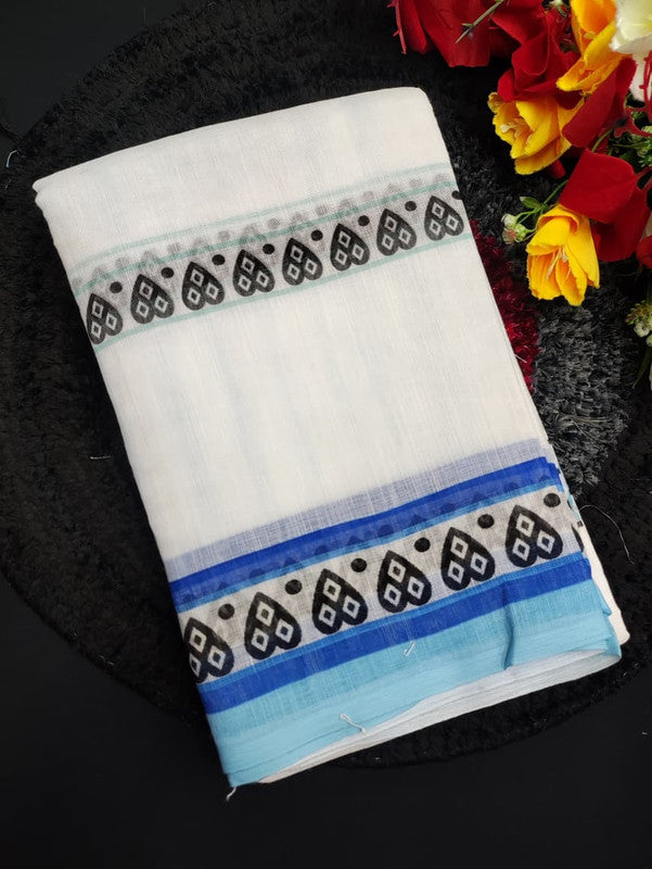 White Leaf Saree WL20