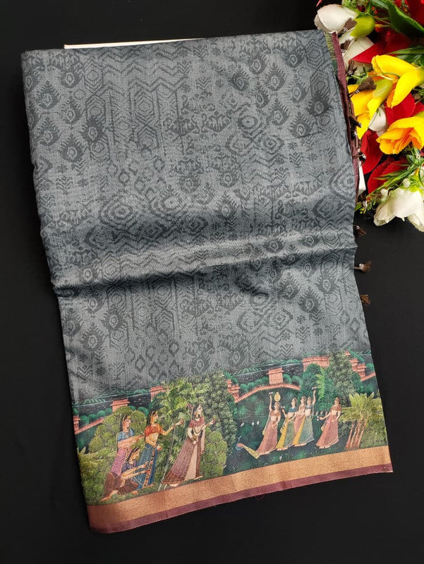 Paper Silk Saree PEP08