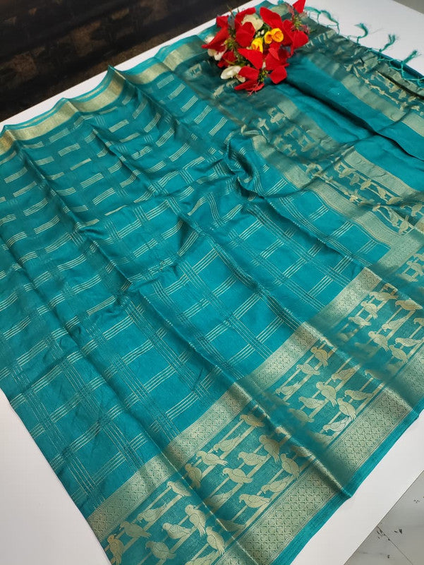 Subiksa  Mysore Silk Parrot Saree MY03
