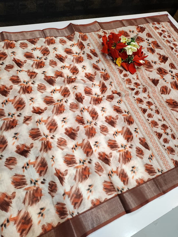 Bhiwandi Linen Saree BW08