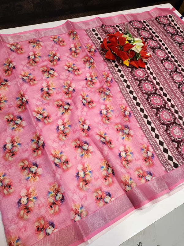 Bhiwandi Linen Saree BW07