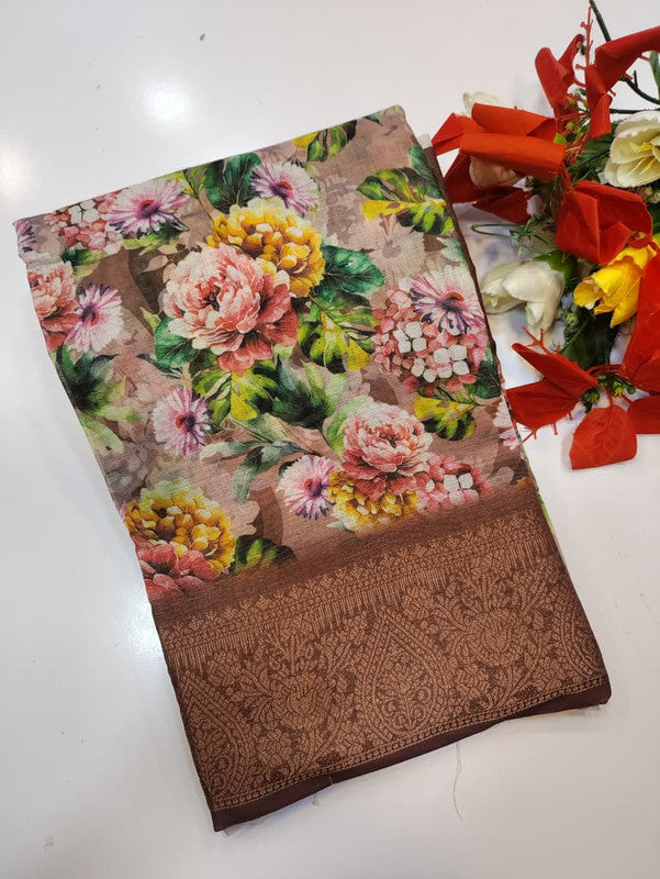 Kiara Digital Printed Saree (BT-4) KDP173