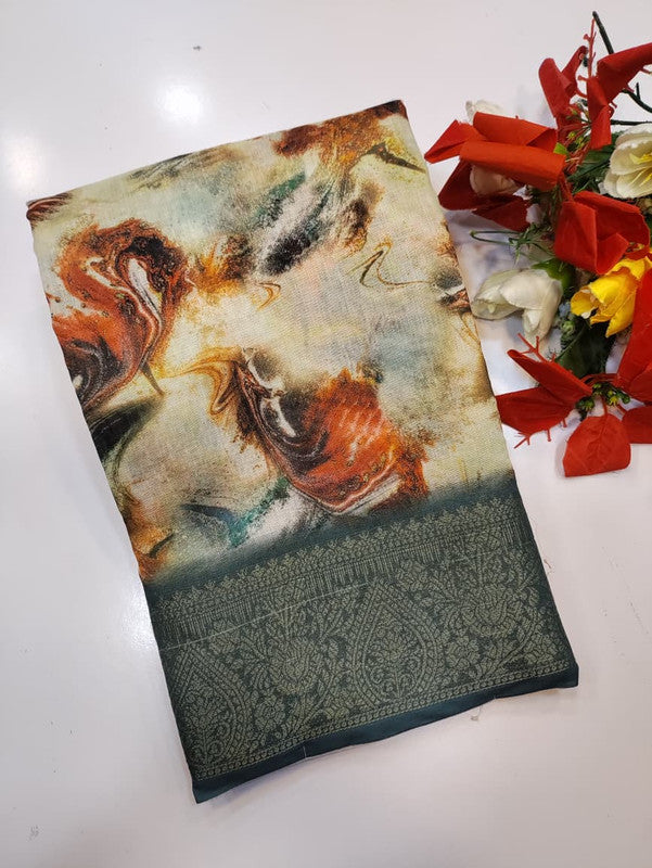 Kiara Digital Printed Saree (BT-4) KDP175